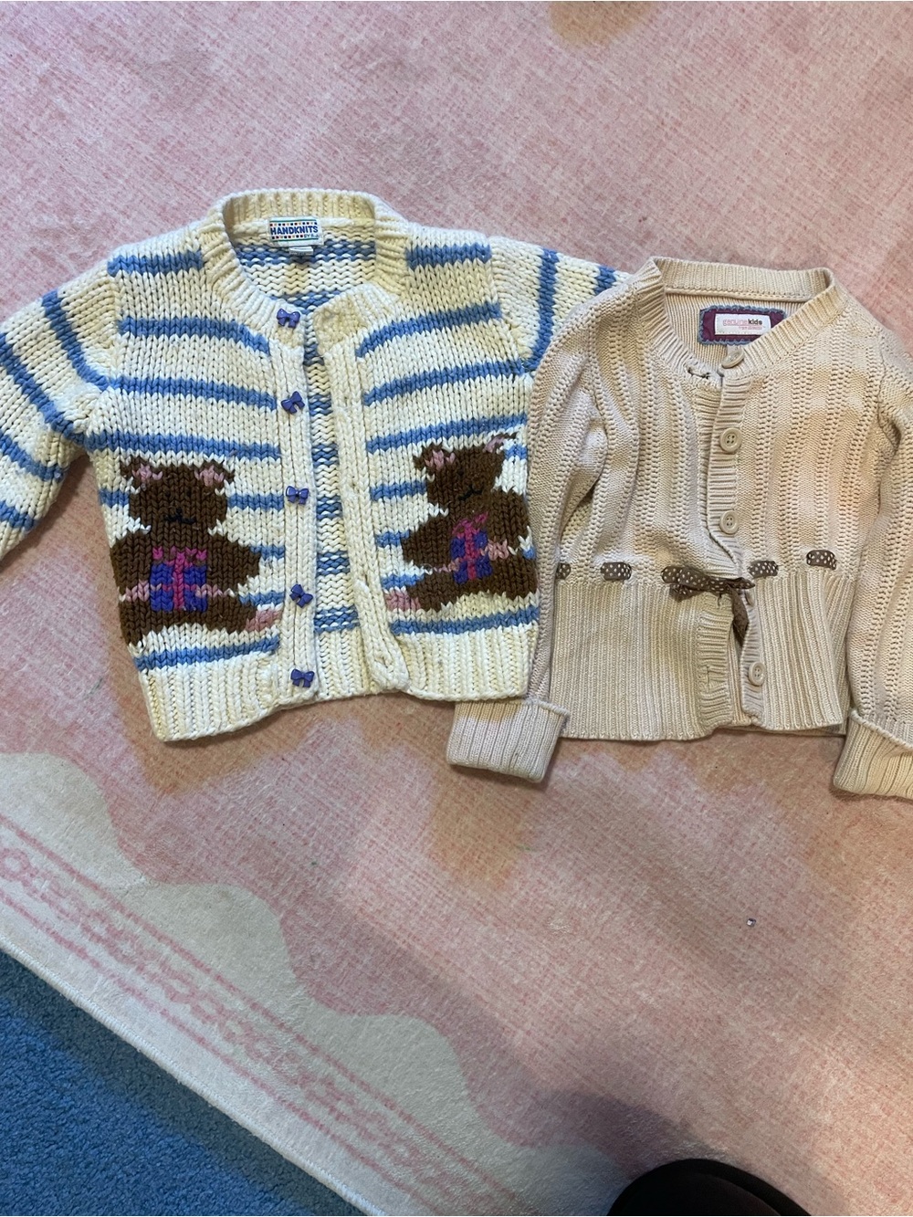 Two Vintage 3T cardigan sweaters bundle